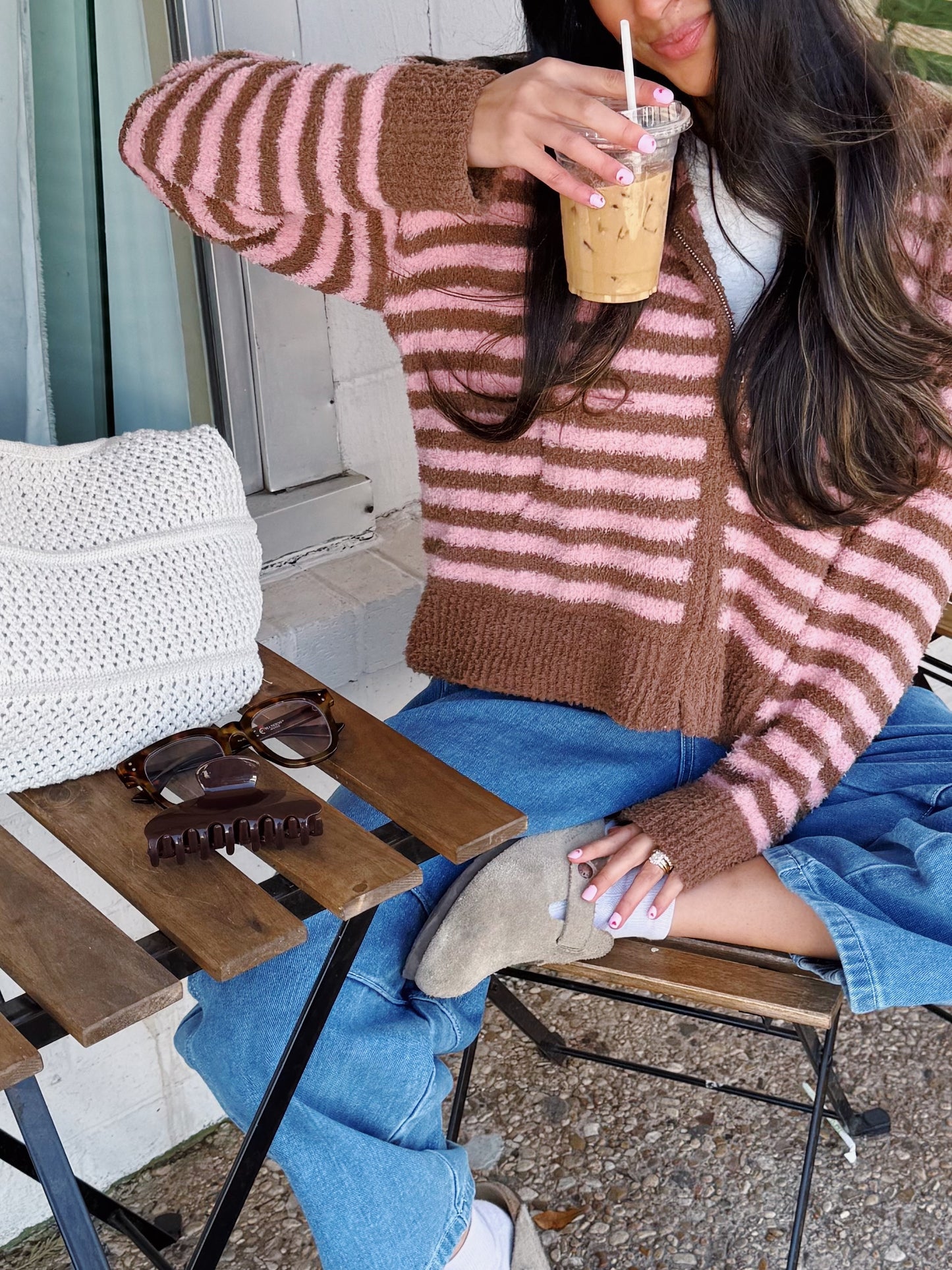 chocolate strawberry zip up