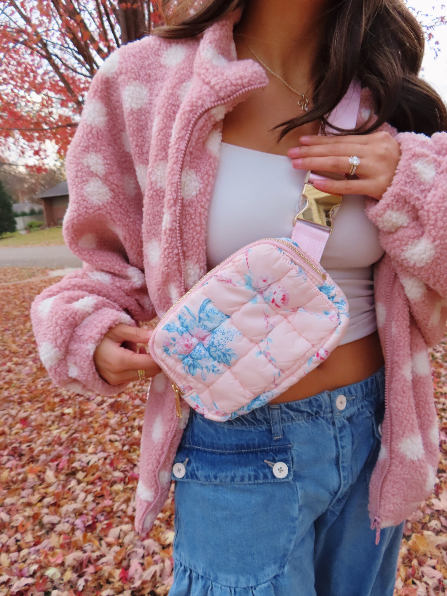 floral Fanny packs