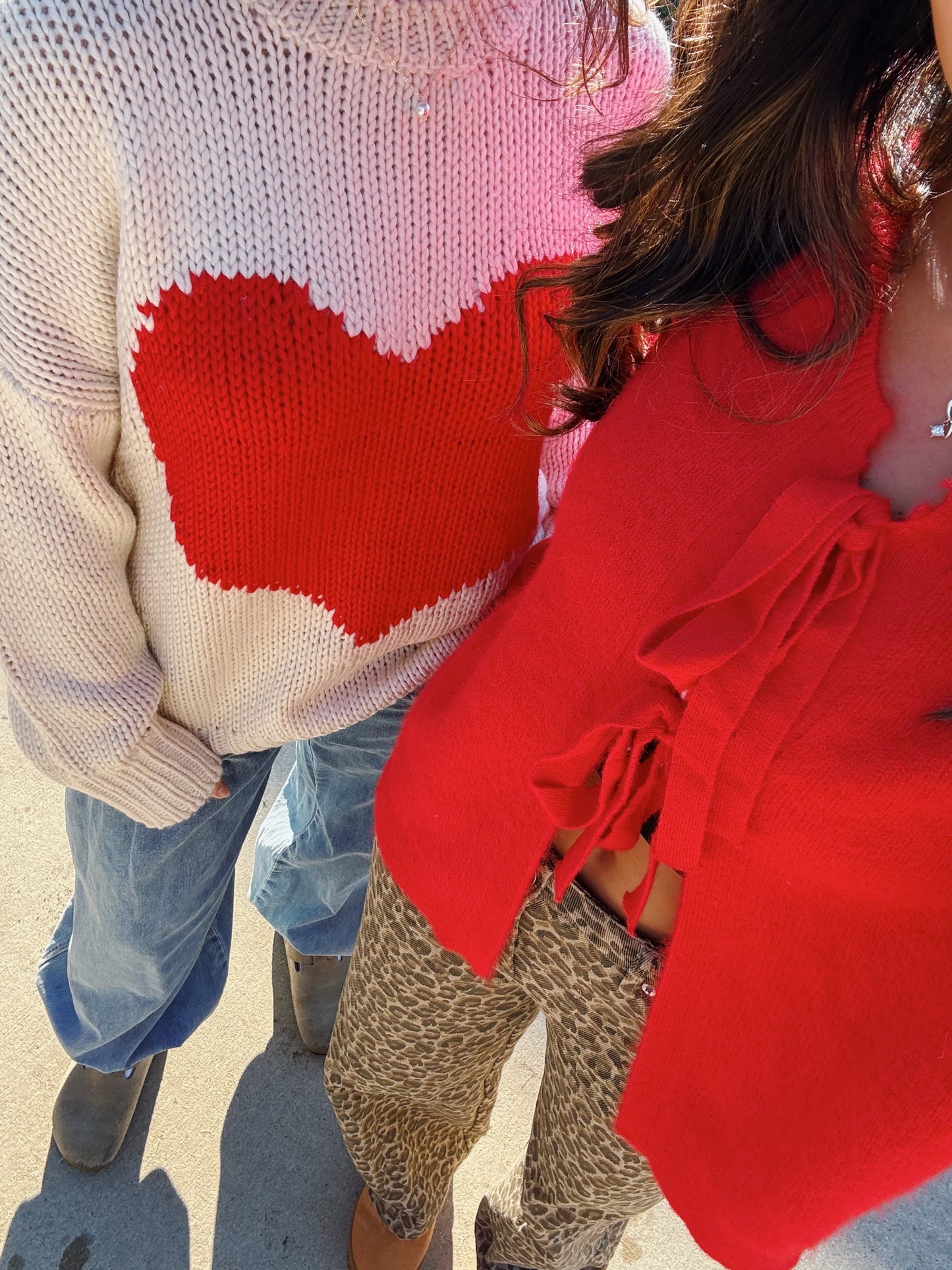 "I heart you" sweater