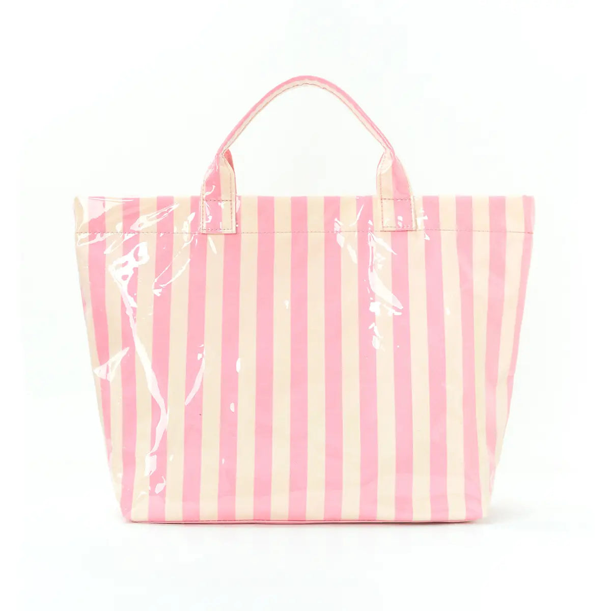striped beach tote