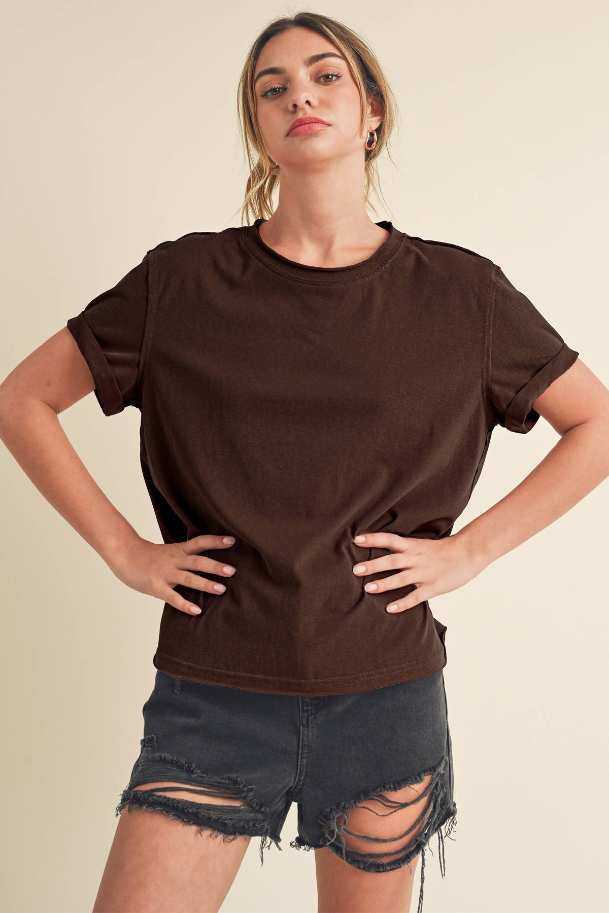 Mali Baby Tee: Brown