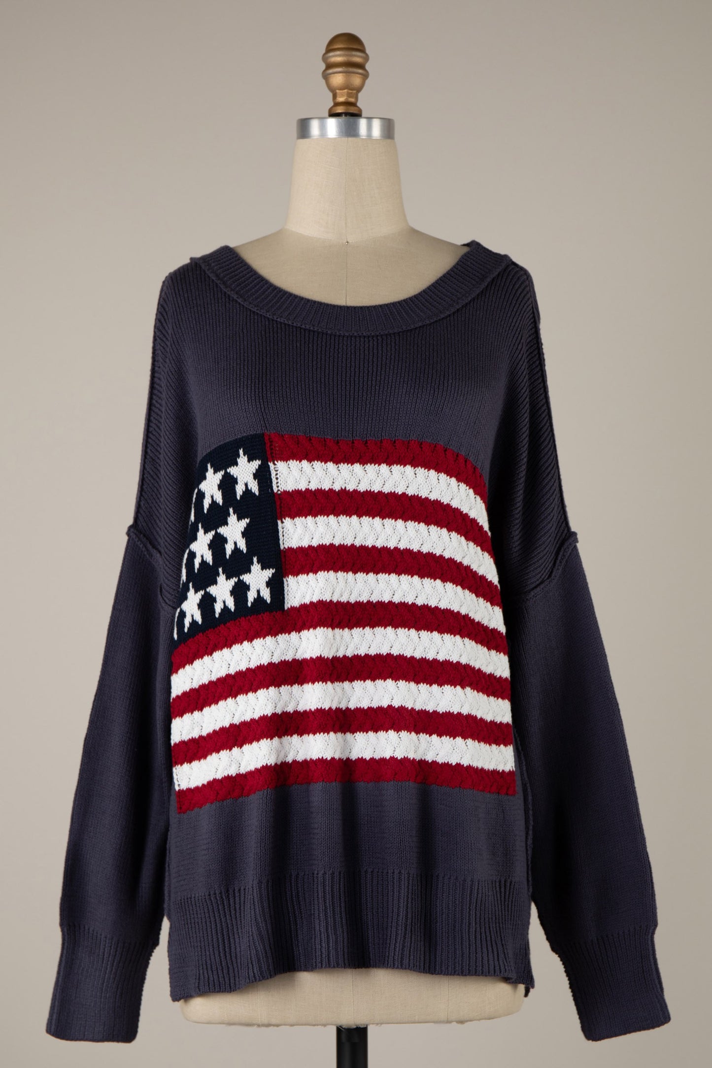 free to be cozy sweater -NAVY