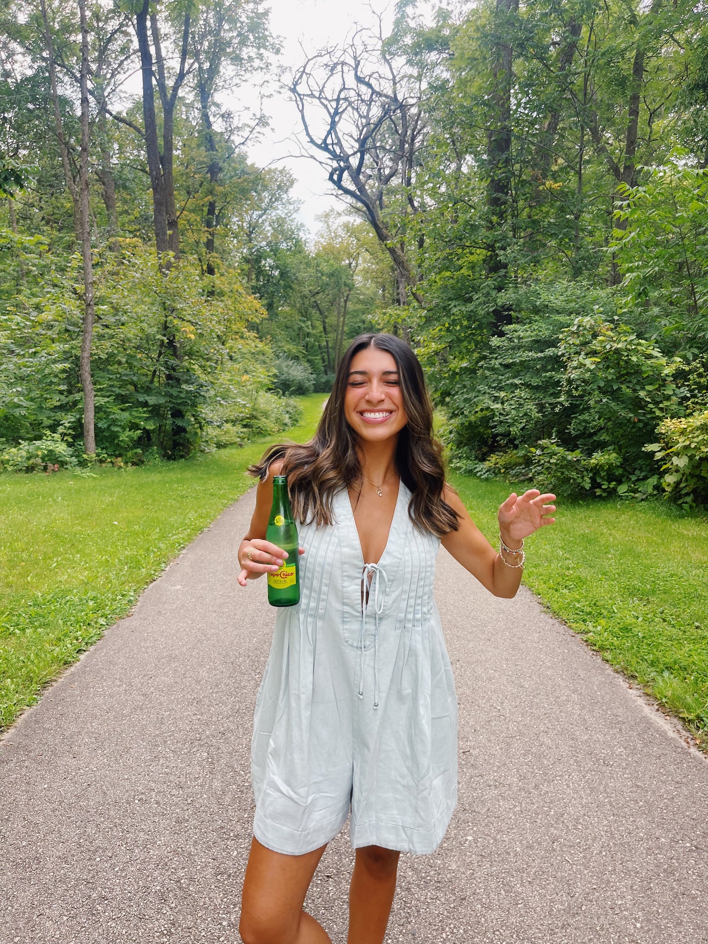 icy denim romper