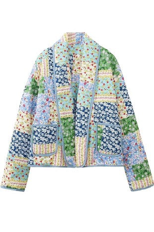 preppy patchwork jacket