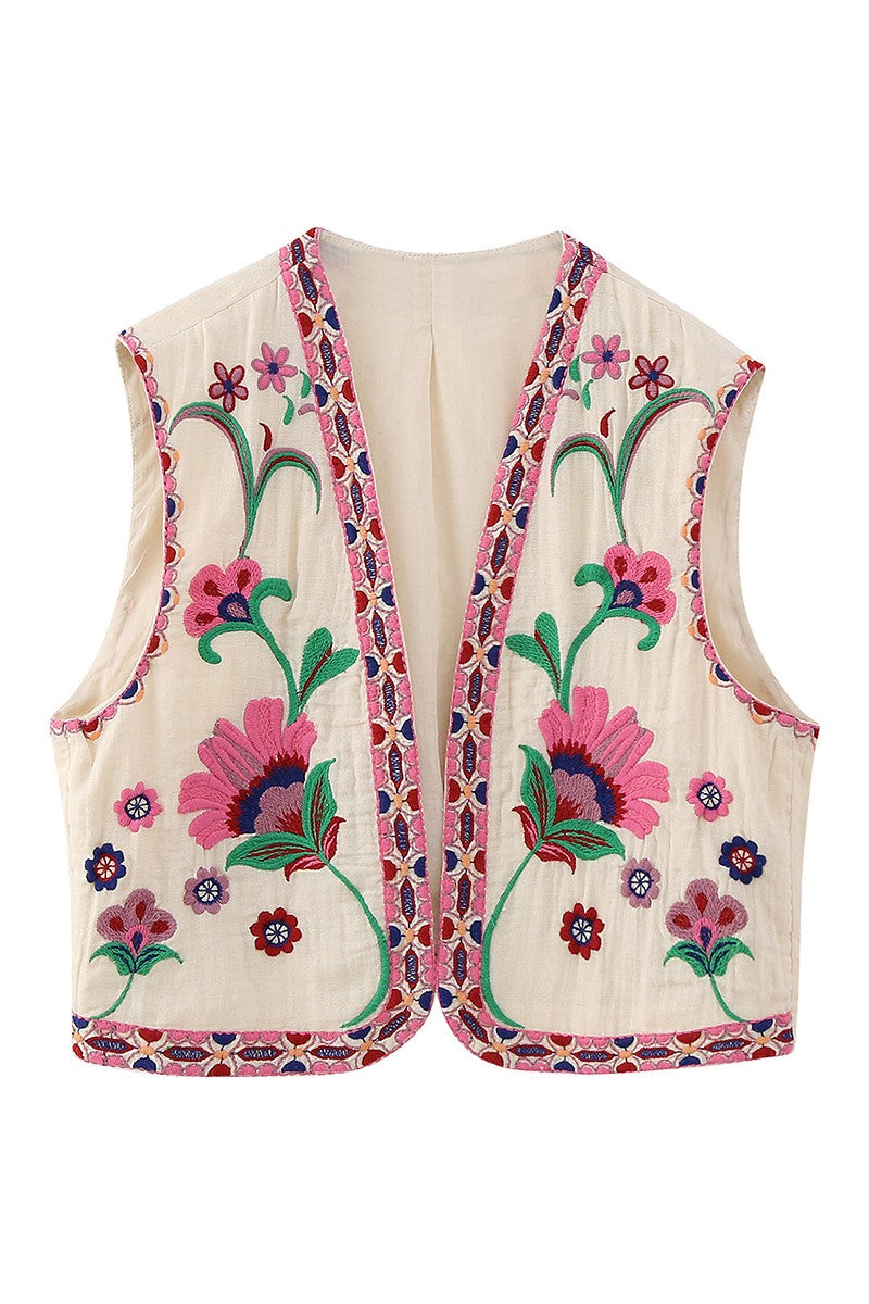 preppy floral vest 1 LEFT