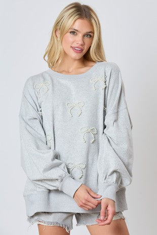 girly pearl sweatshirt *RESTOCKED