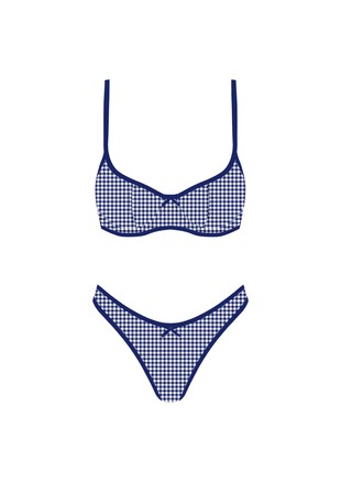 seaside picnic bikini set -NAVY