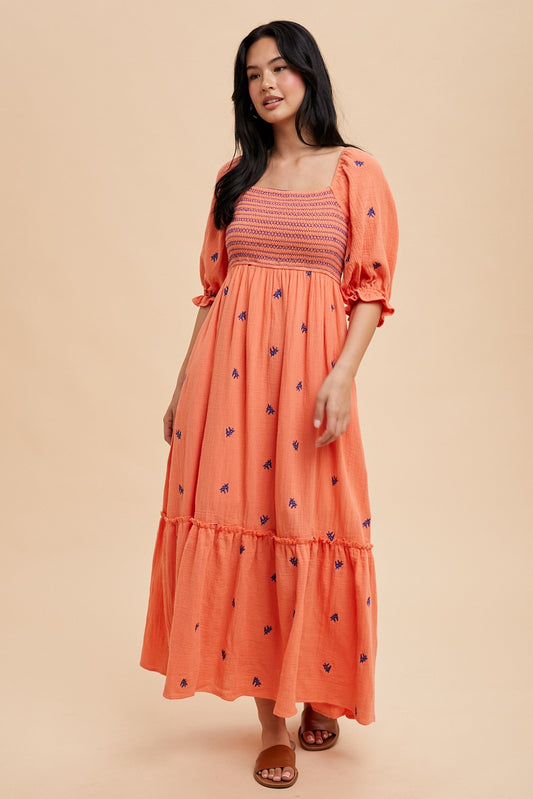 golden hour maxi dress -APRICOT
