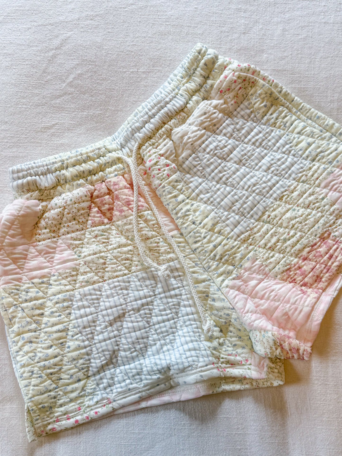 summer quilted shorts