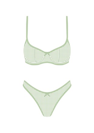 seaside picnic bikini set -MATCHA