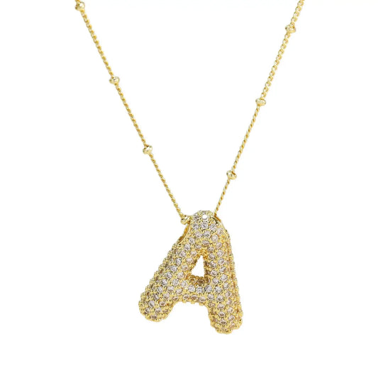bubble bead 18k necklace