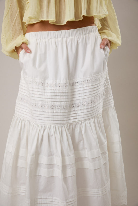 summery floral skirt