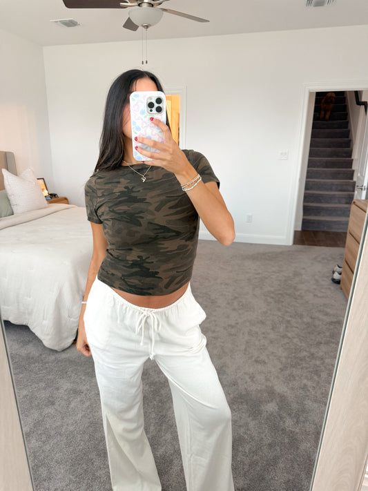 camo baby tee