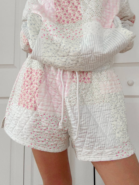 summer quilted shorts