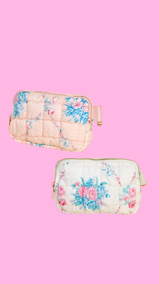 floral Fanny packs