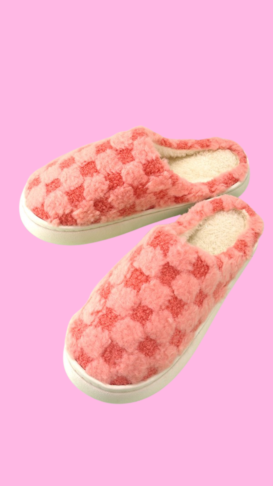 lovely checkered slippers