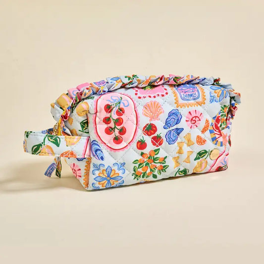 quilted cosmetic bags