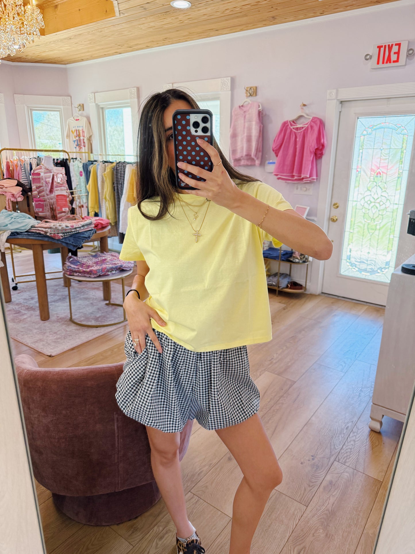 basic relaxed tee -LEMON