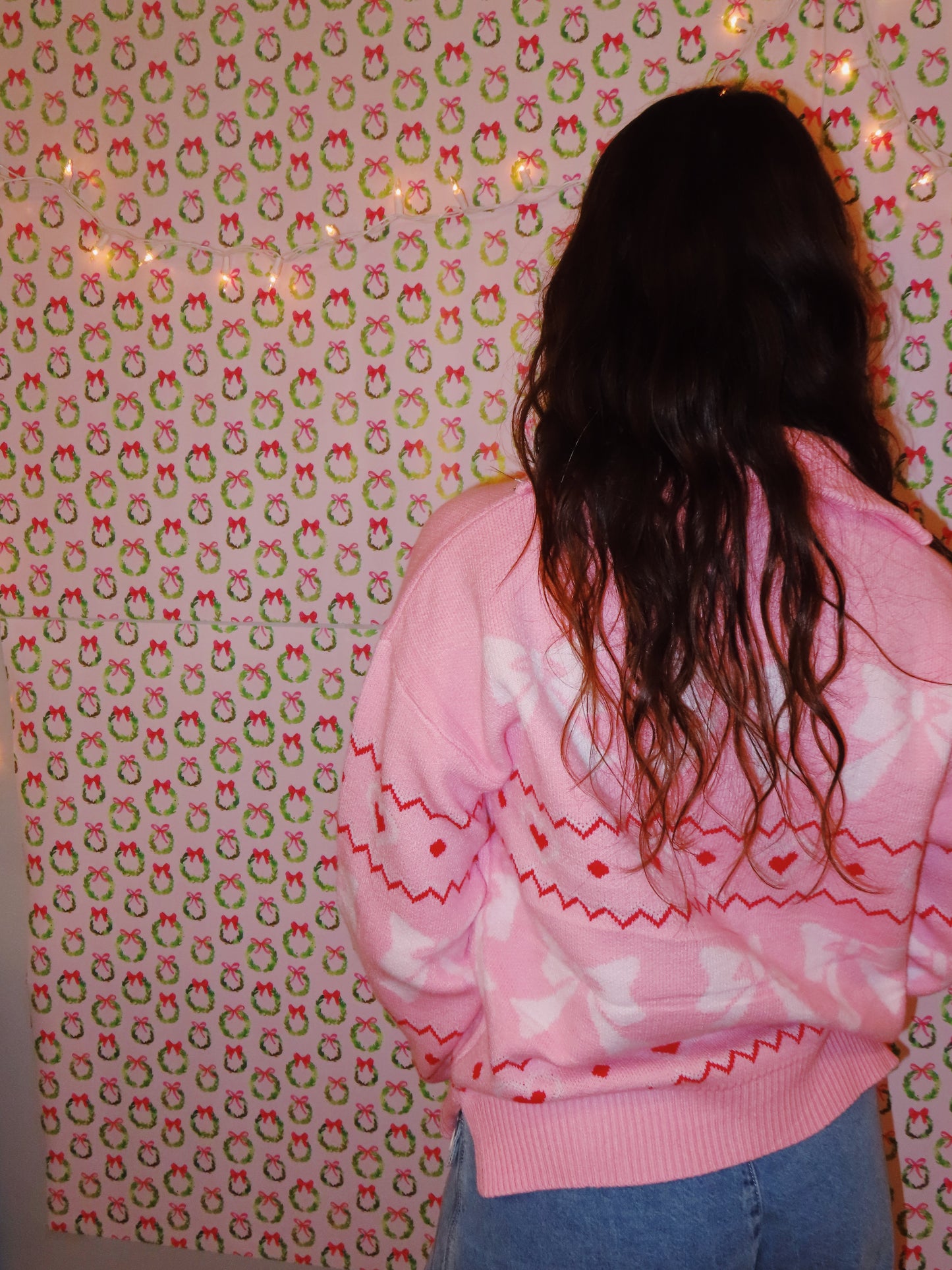 pink wonderland quarter zip (PREORDER)