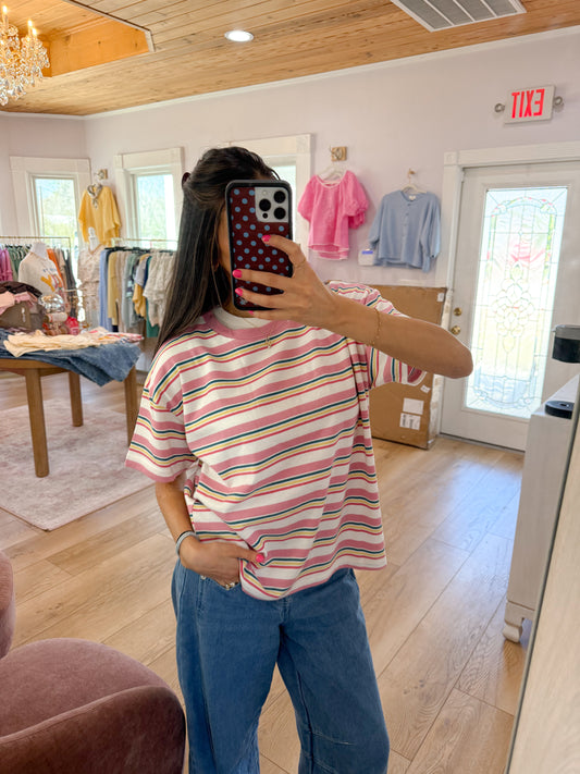 starburst striped tee (PREORDER)