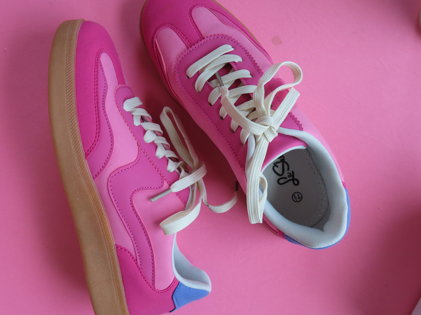 dolce pink sneakers