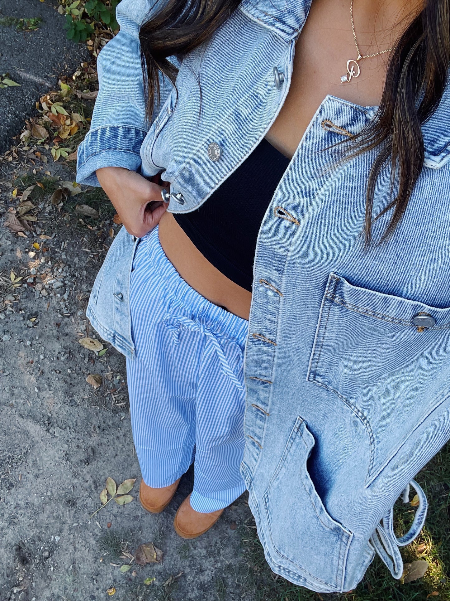 fall daze pants -BLUE