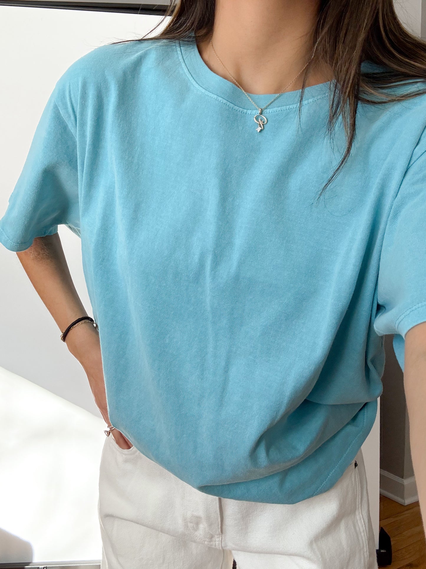 the cloud tee -AQUA