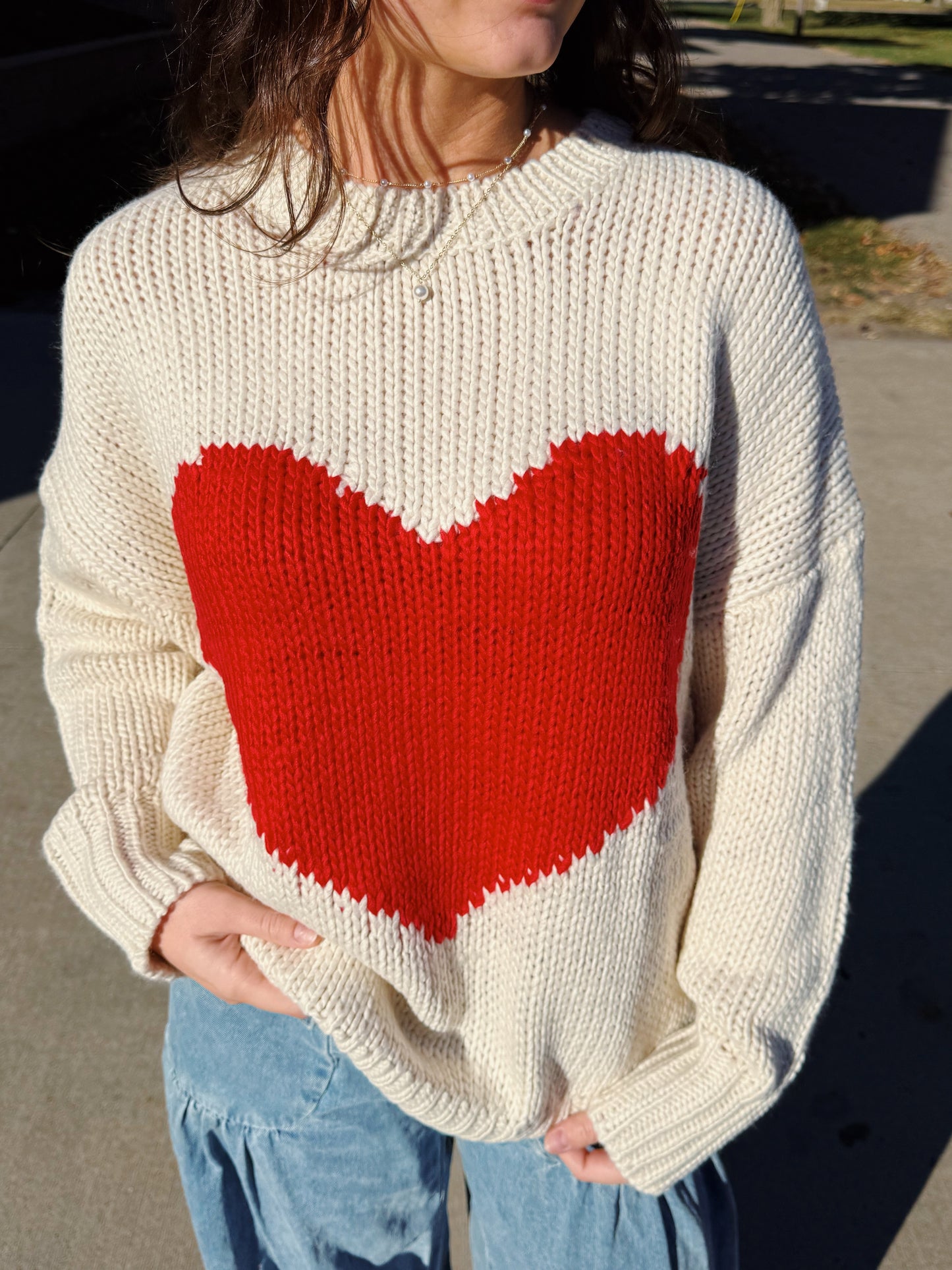 "I heart you" sweater