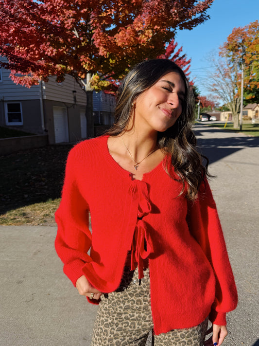 sweet cherry cardigan