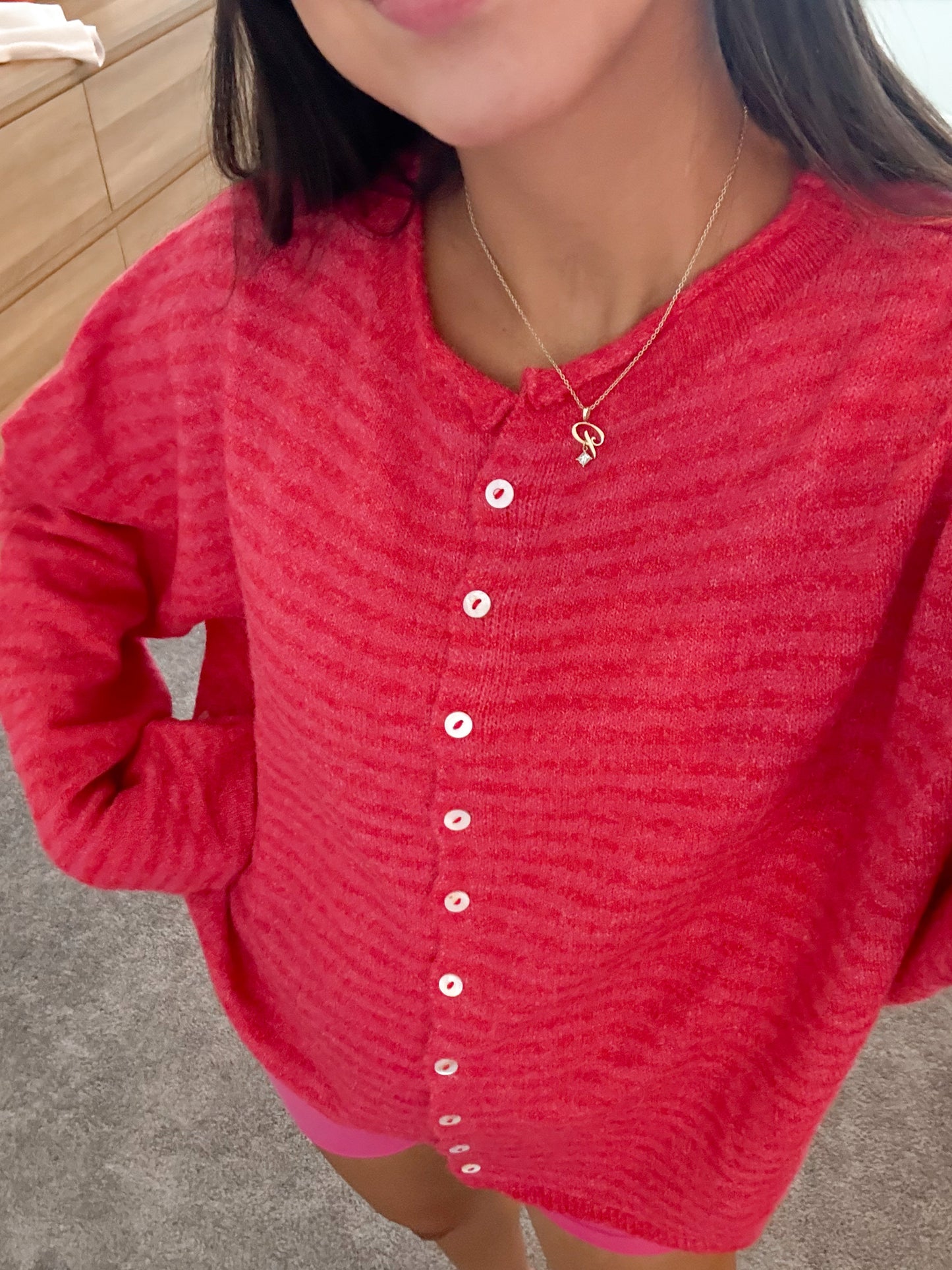 the Lorie cardigan -CANDYSTRIPE