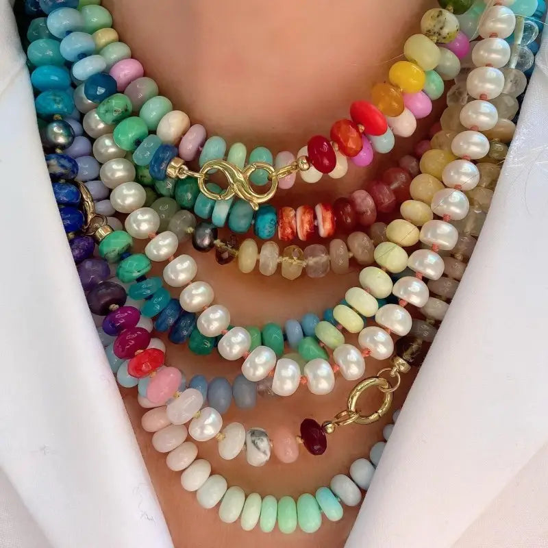 colorful beaded necklace