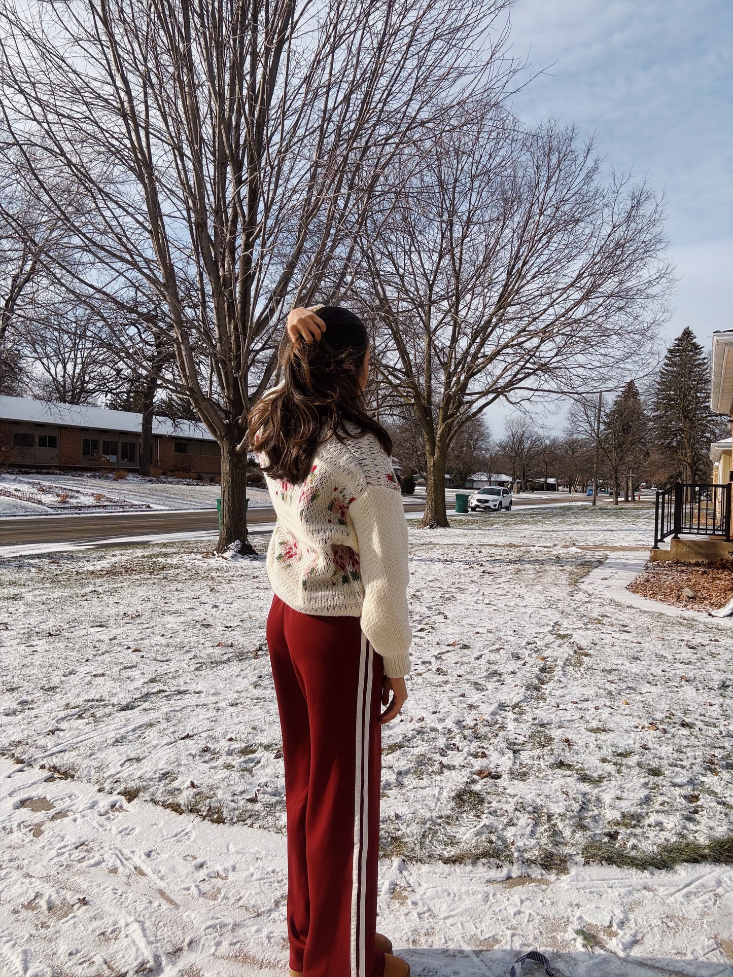 cranberry frost track pants