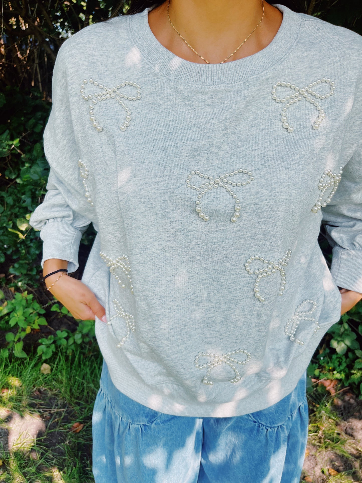 girly pearl sweatshirt *RESTOCKED