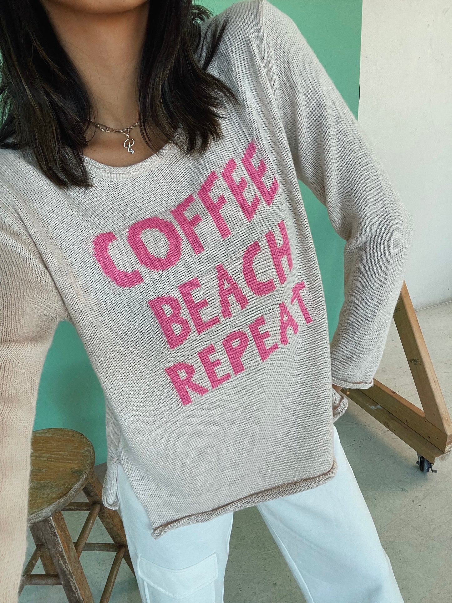 coffee beach repeat sweater