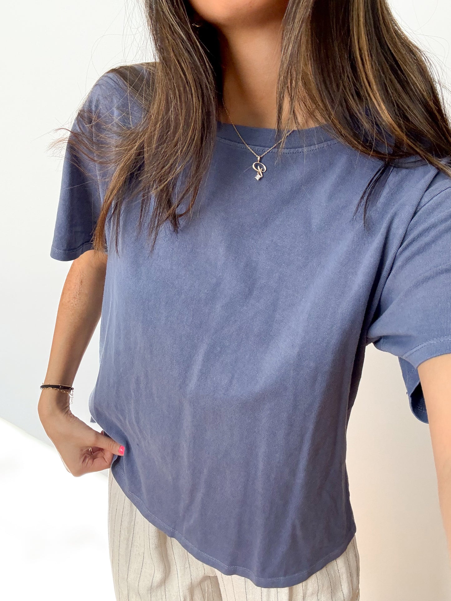 the cloud tee -DENIM