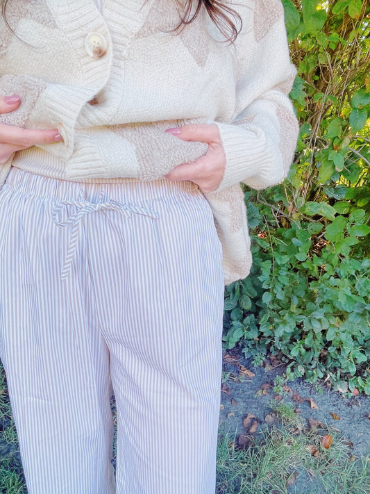 fall daze pants -BEIGE