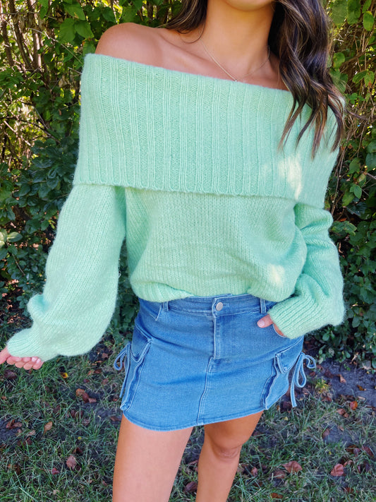 key lime sweater top