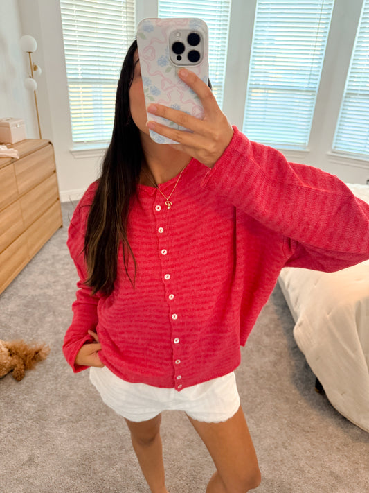 the Lorie cardigan -CANDYSTRIPE
