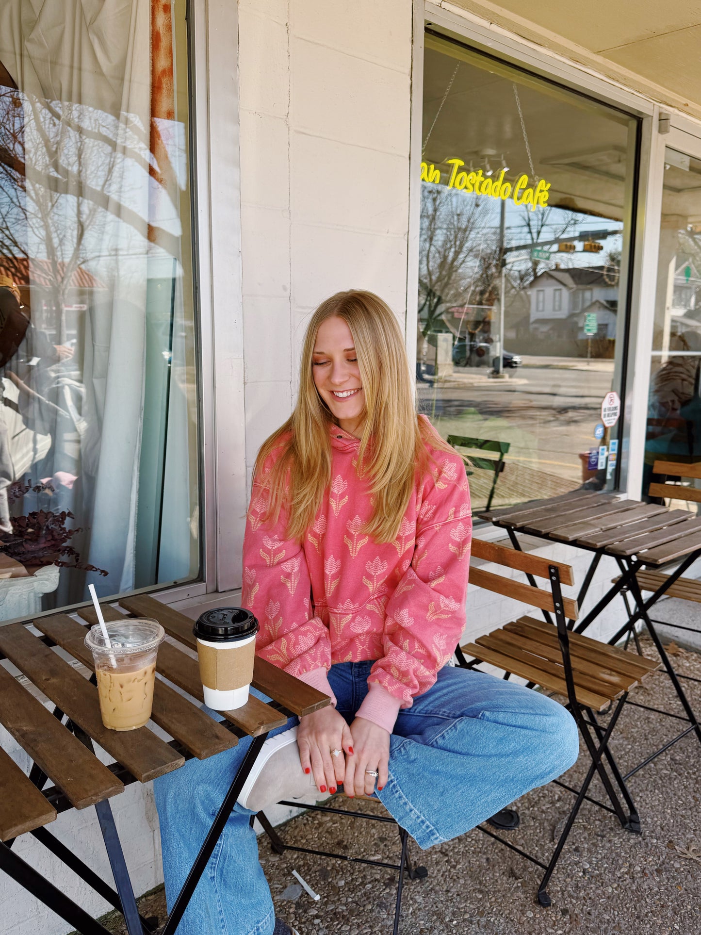 tropical floral hoodie (PREORDER)