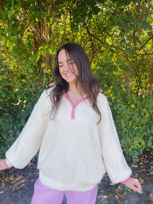 snow bunny pullover -IVORY