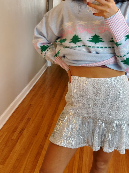 sparkly snow skirt