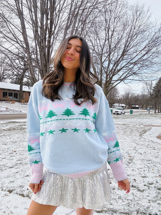 frosty princess sweater