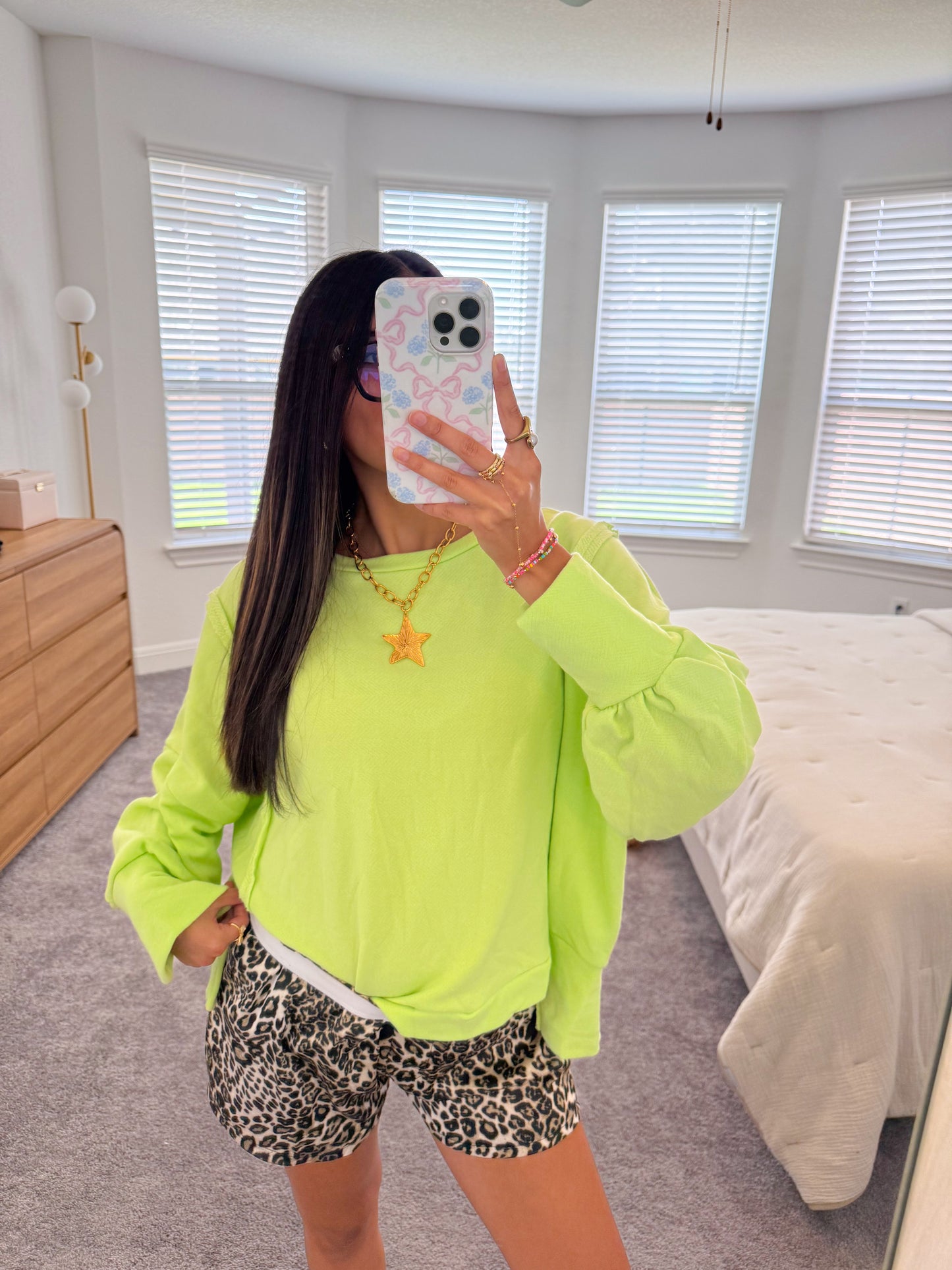sweet lime oversized crew (PREORDER)