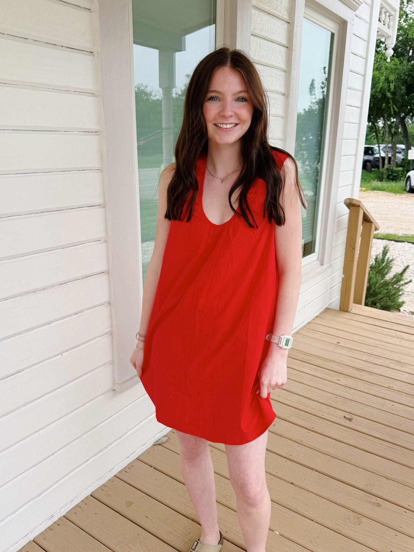 daily babydoll dress -RED