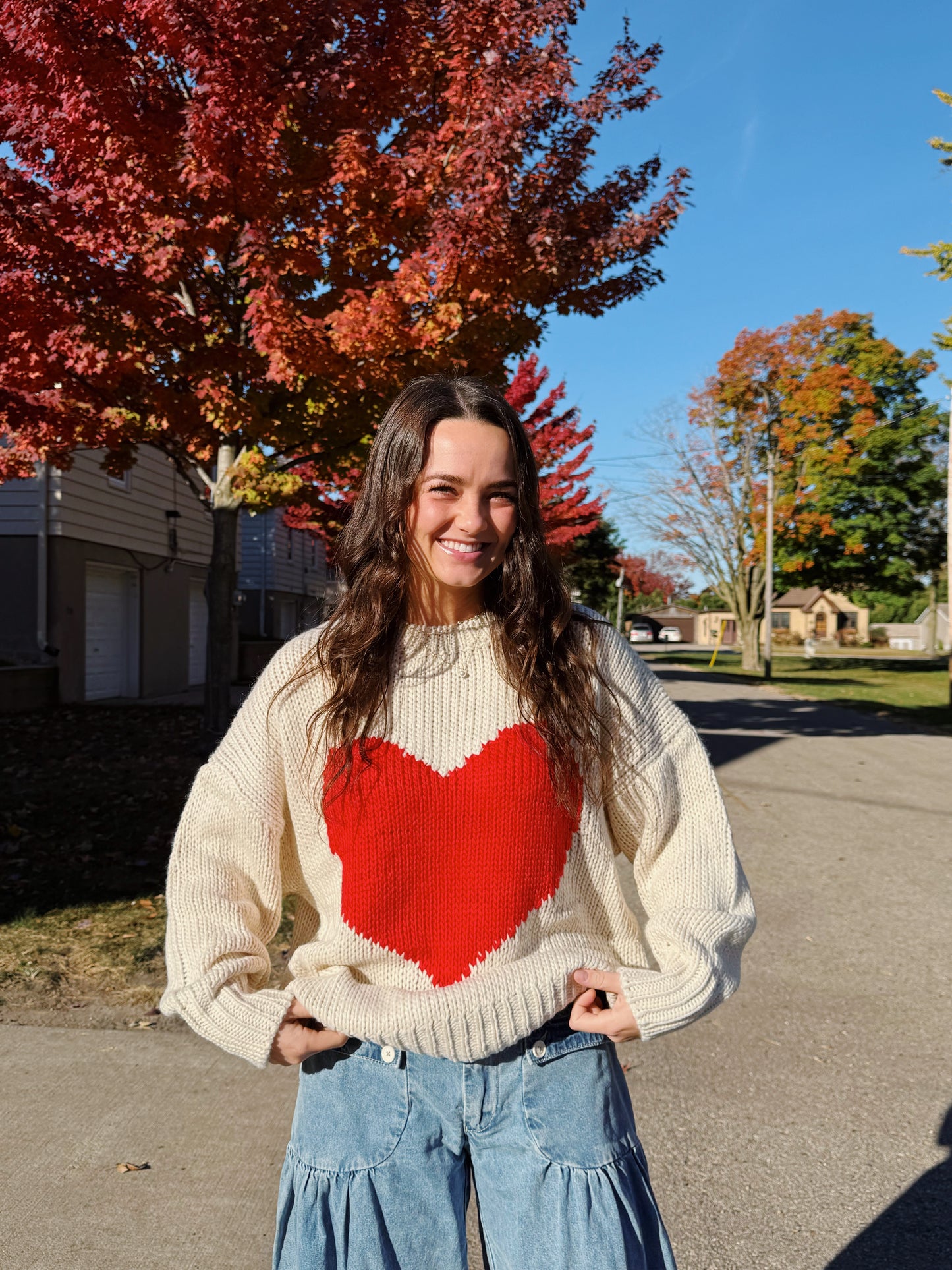 "I heart you" sweater