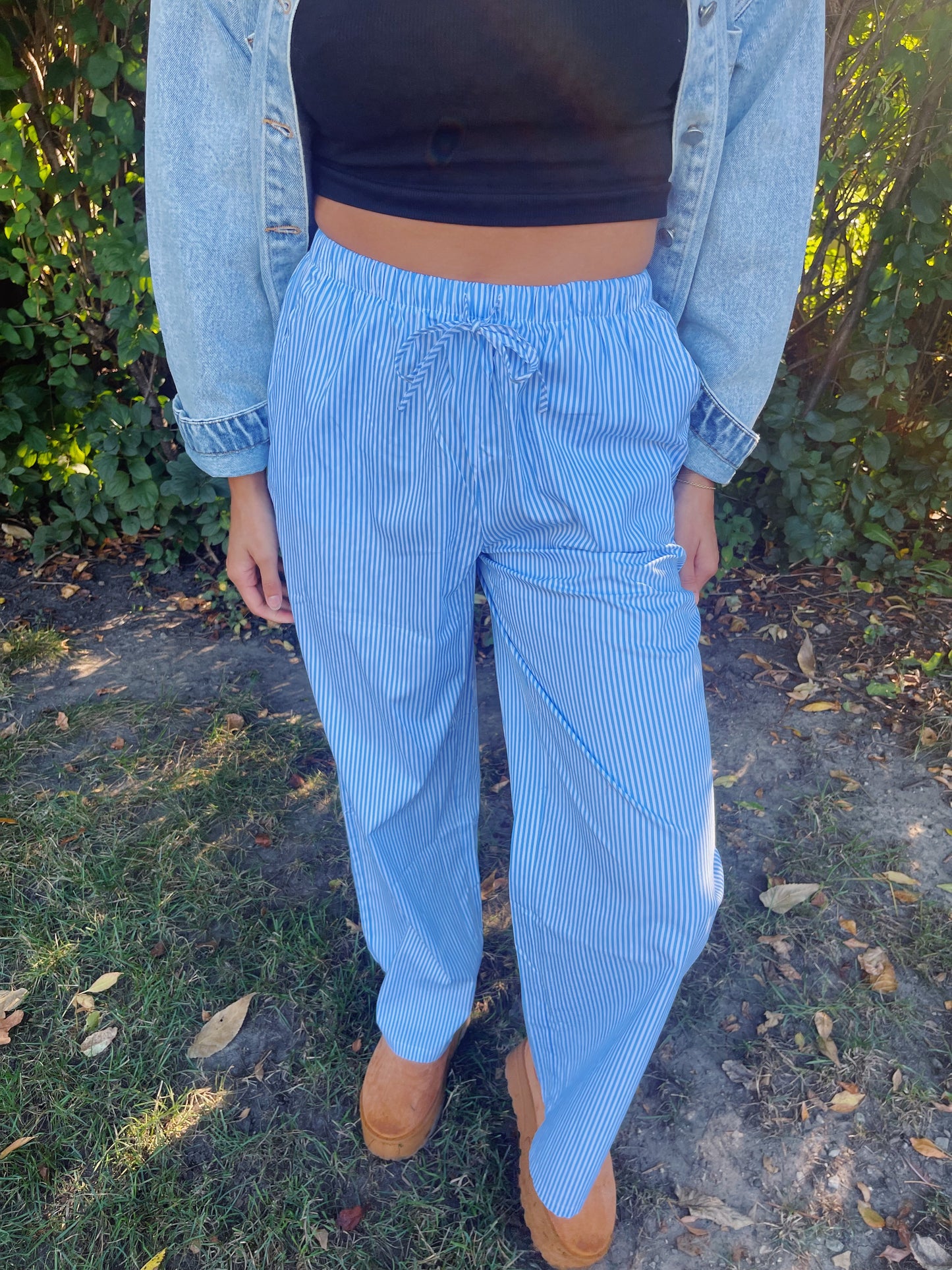 fall daze pants -BLUE