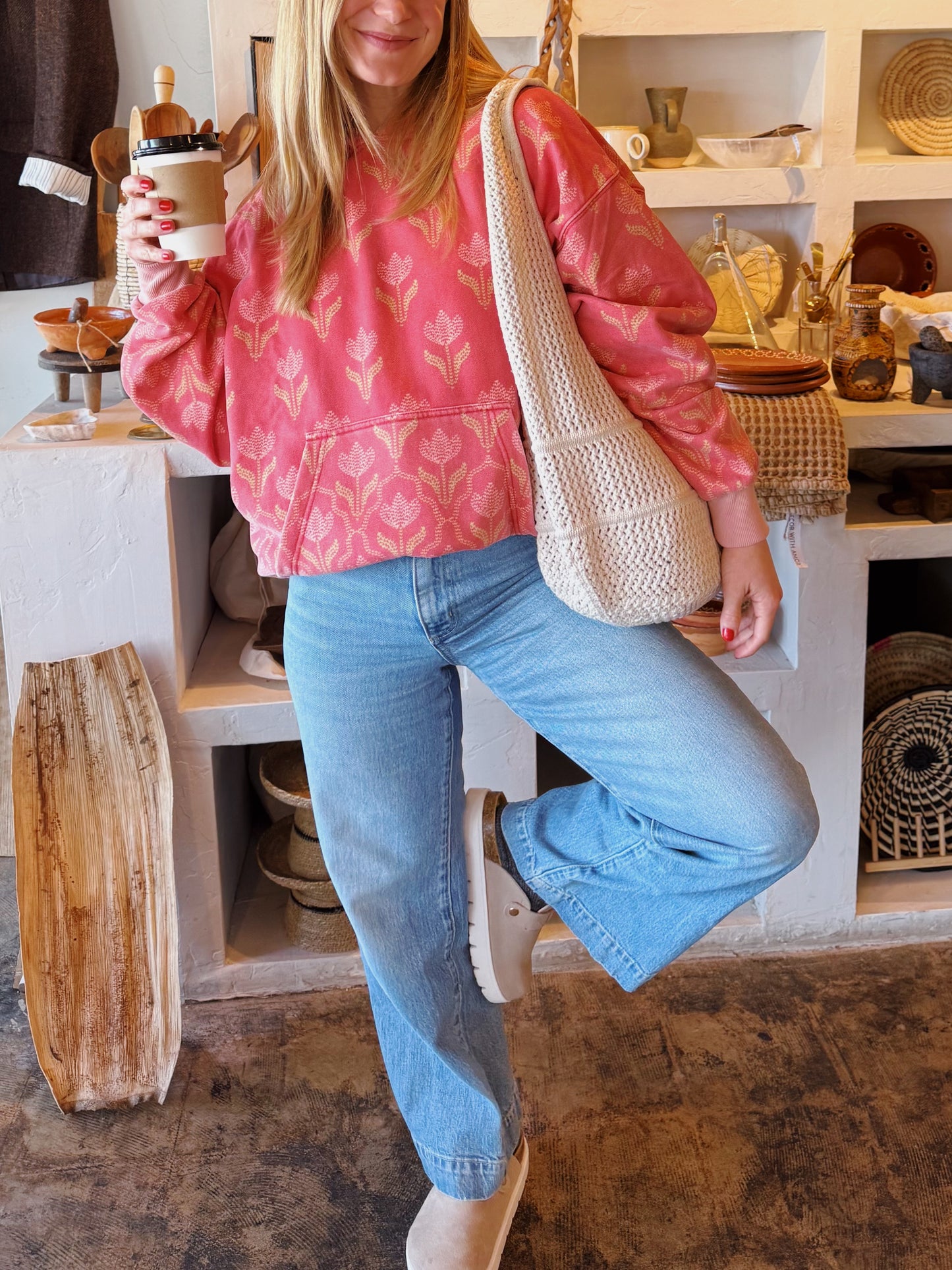 tropical floral hoodie (PREORDER)