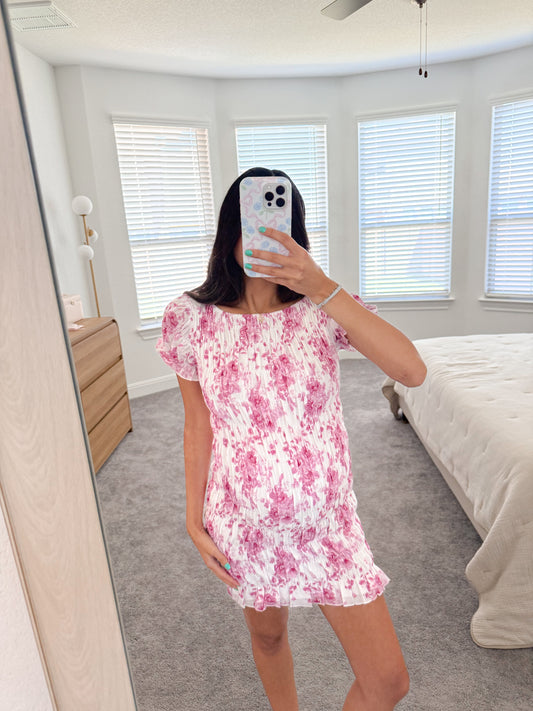 heaven plum mini dress