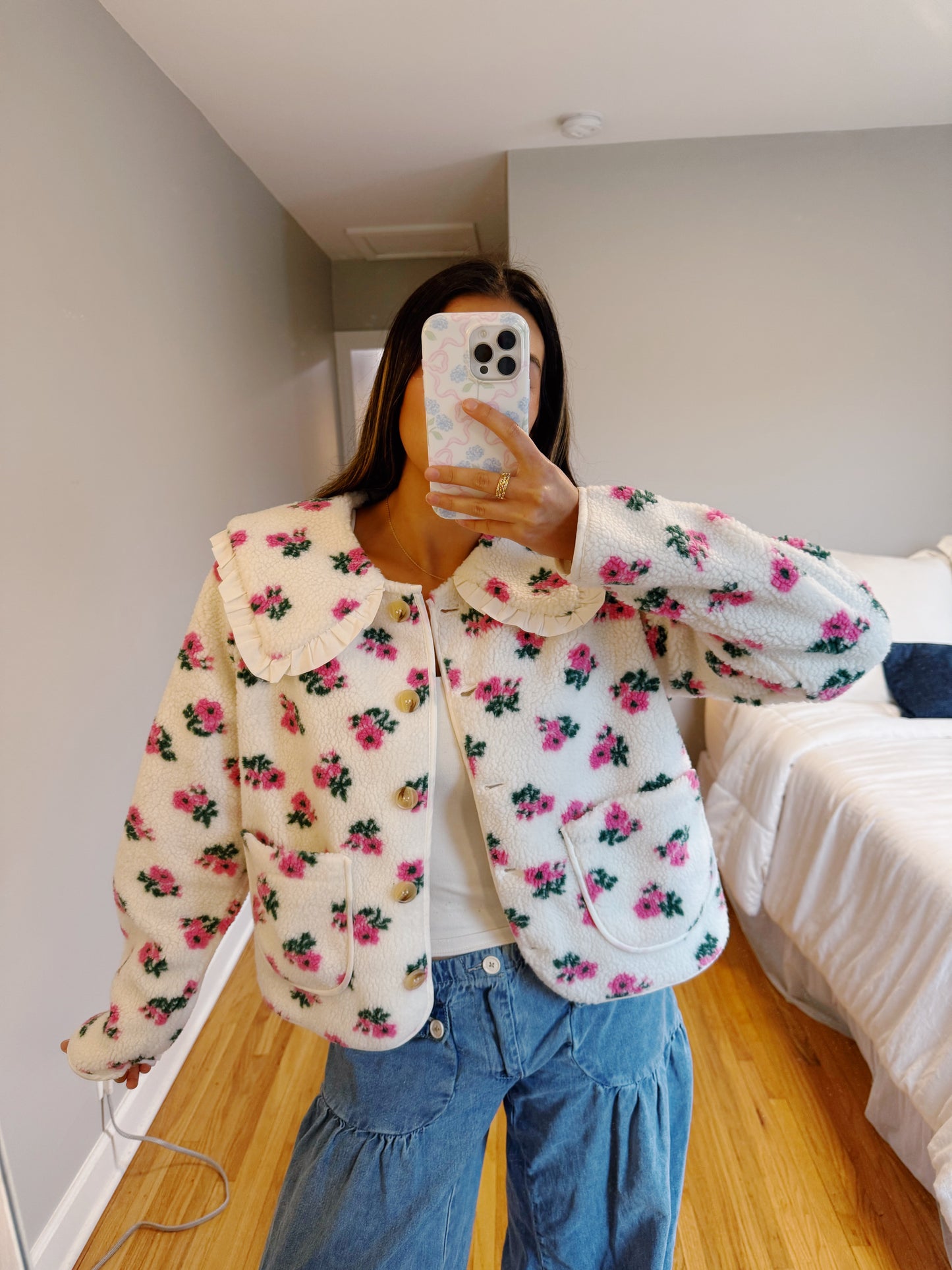 floral Peter Pan jacket (PREORDER)