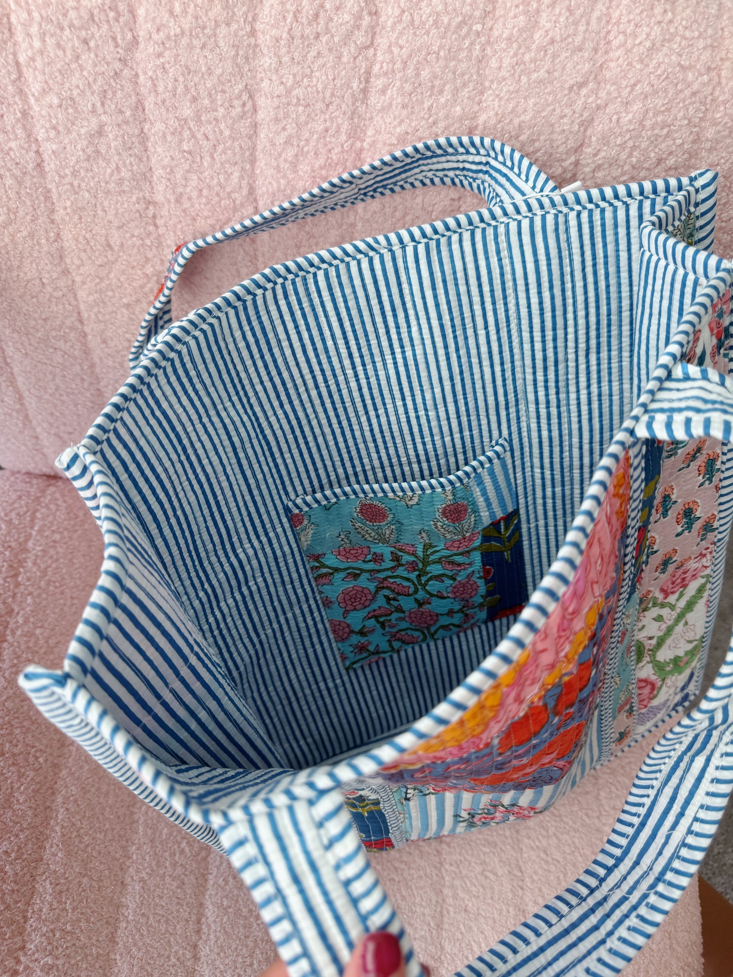 the wildflower patchwork bag